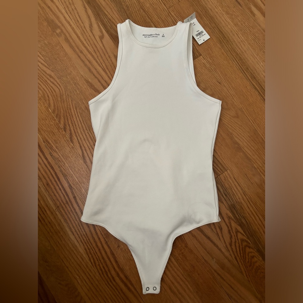 White Abercrombie & fitch bodysuit